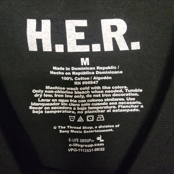 NWOT H.E.R. Tee - Picture 2 of 3